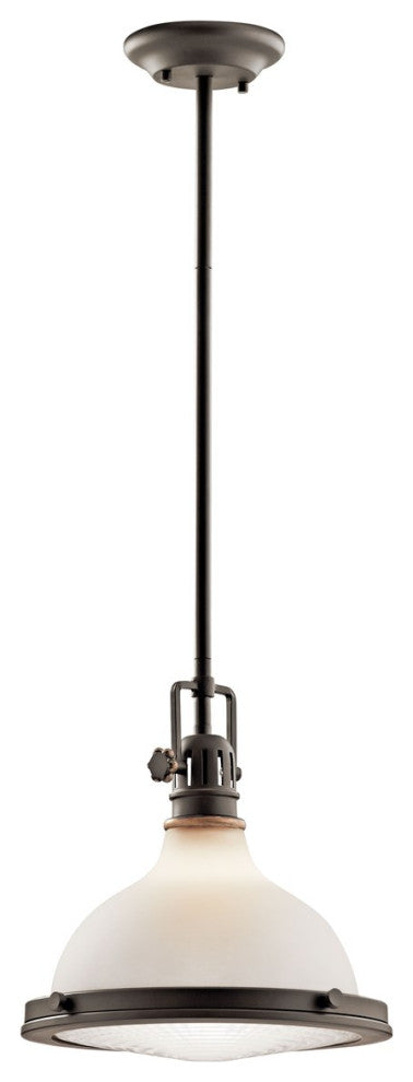 Kichler Hatteras Bay 1 Light Pendant in Olde Bronze