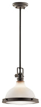 Kichler Hatteras Bay 1 Light Pendant in Olde Bronze