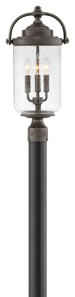 Hinkley Willoughby Medium Post Top Or Pier Mount Lantern, Oil Rubbed Bronze