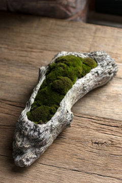Faux Bois Log Planter
