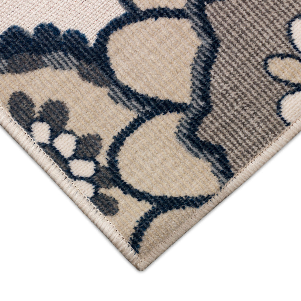 Canyon Disco Indoor/Outdoor Rug Ivory 7'8" Round