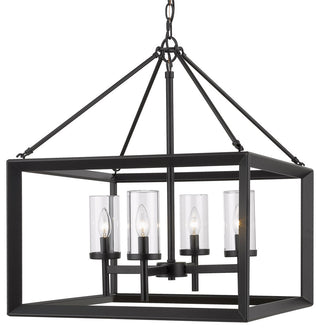 Golden Lighting 2073-4 Smyth 4 Light 21"W Taper Candle Style - Natural White