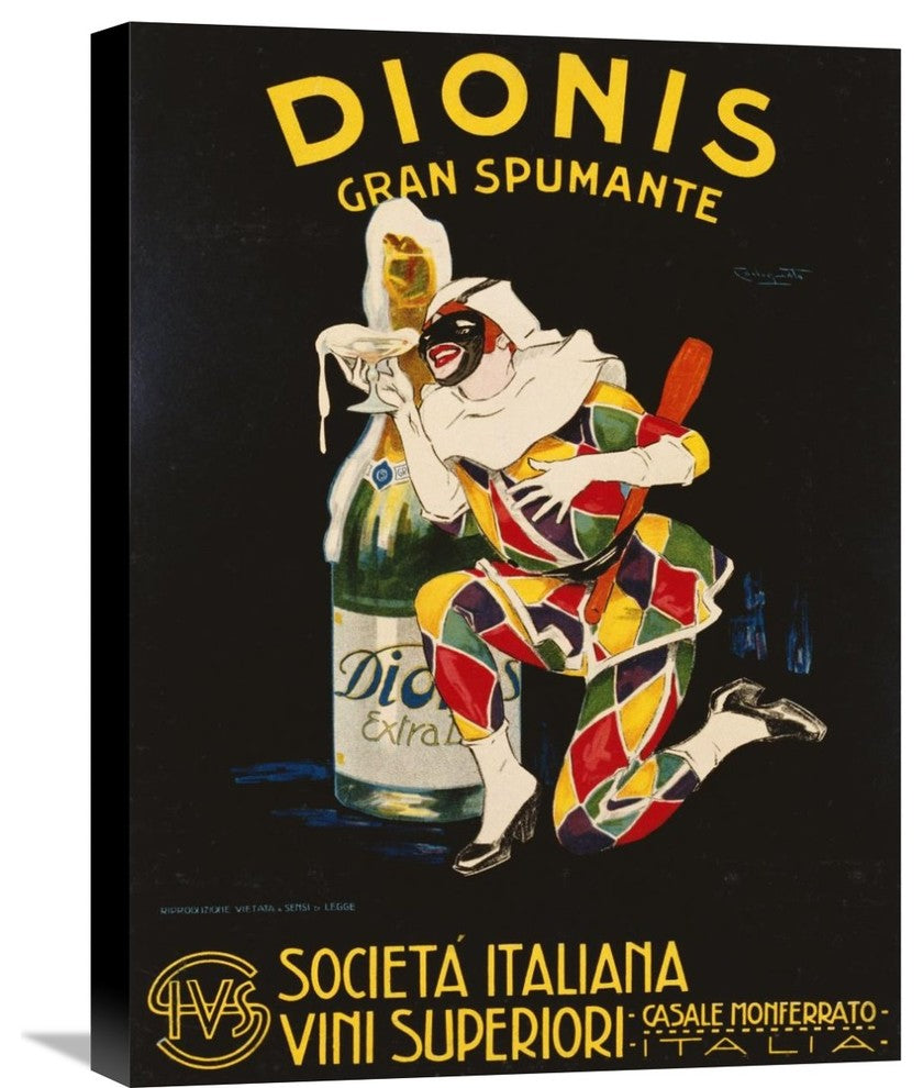 "Dionis, 1928" Stretched Canvas Giclee by Plinio Codognato, 18"x24"