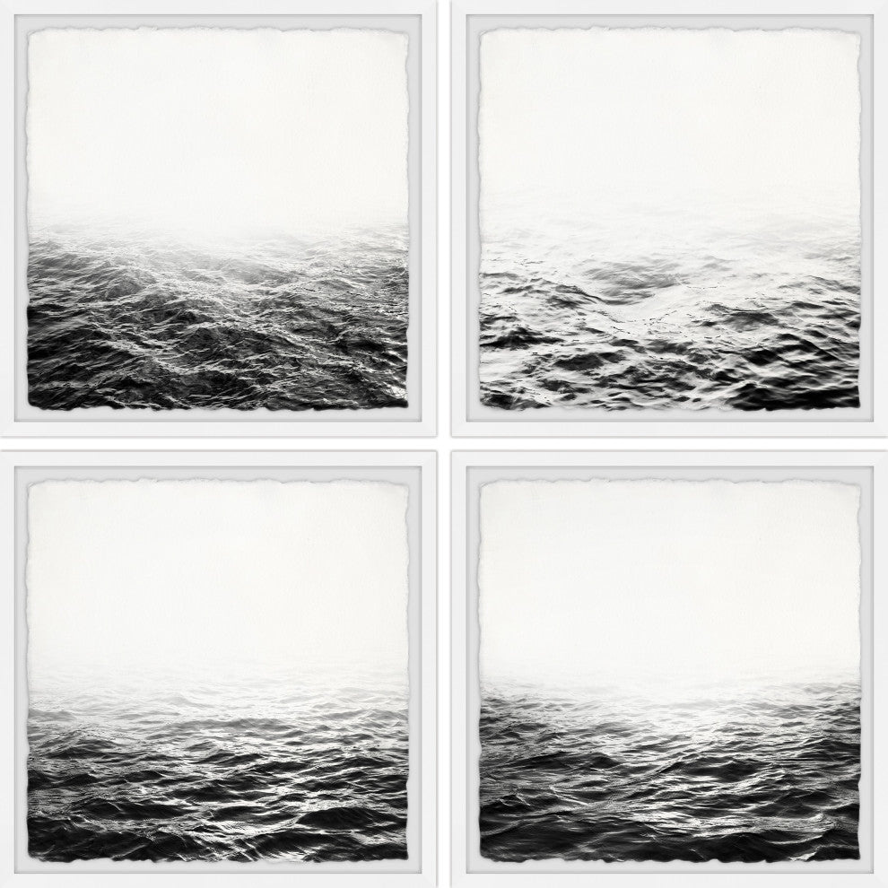 Unclear Horizon Quadriptych, Set of 4, 24x24 Panels