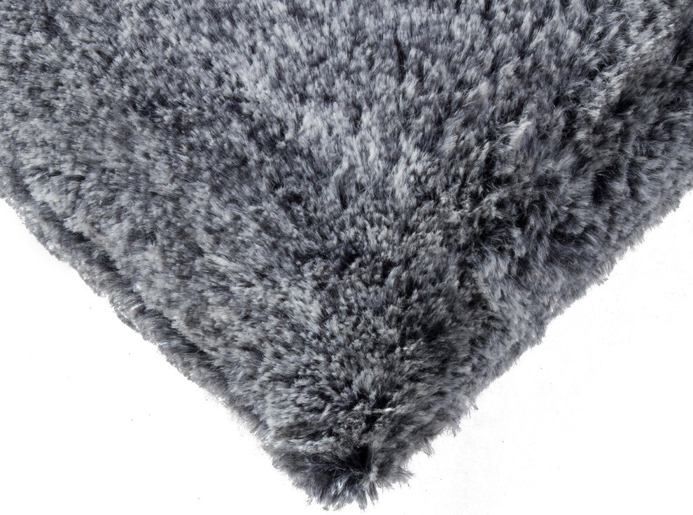 20"x20" Belton Faux Fur Pillow, Gray Mix