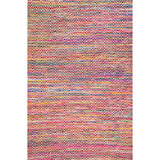 Nuloom Candy Striped Chevron Area Rug, Magenta 3'x5'