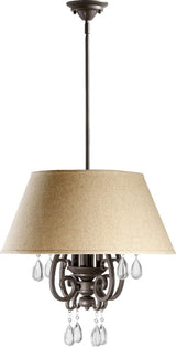 Quorum Anders 4-Light Pendant, Oiled Bronze
