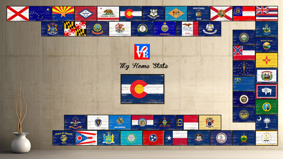 Colorado State Flag Canvas Print, 13"x17"