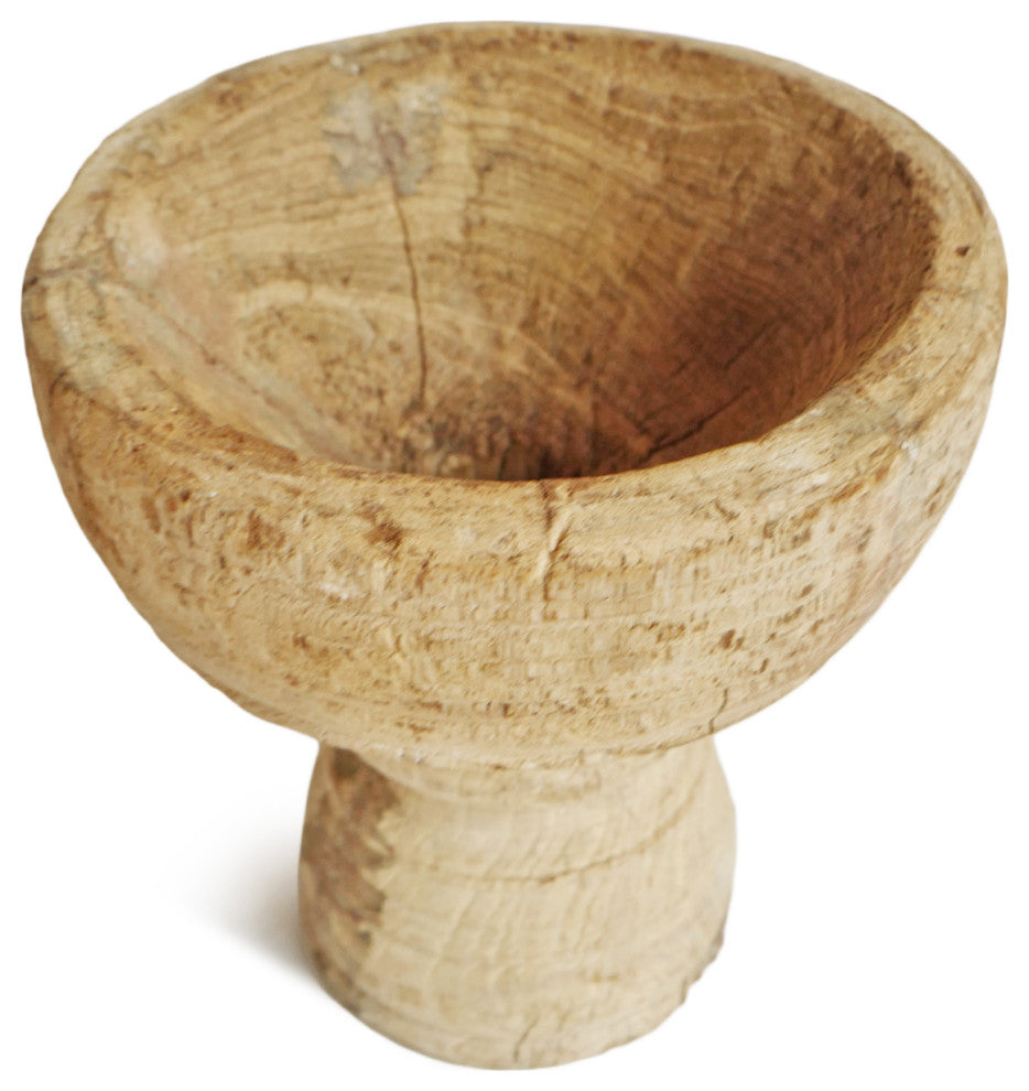 Consigned Old Wood India Mortar Cup 5