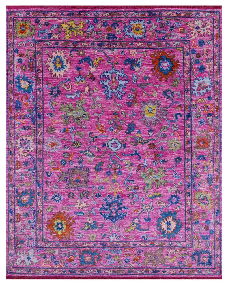 Turkish Oushak Handmade Wool Rug 7' 11" X 10' 3" - Q13616