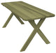 Cedar Cross-Leg Table, Linden Leaf Stain, 8 Foot