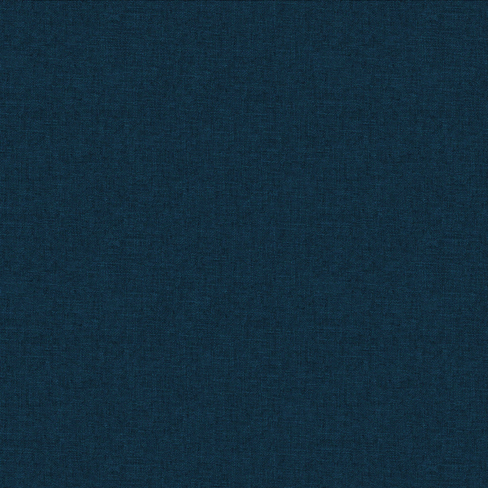 Tufted Sloped Wingback Headboard, Nail Trim, Zuma Navy, King