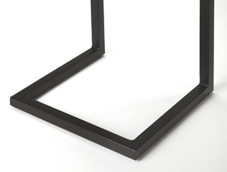 Kilmer Wood & Black Metal Finsih Accent Table, 5374403