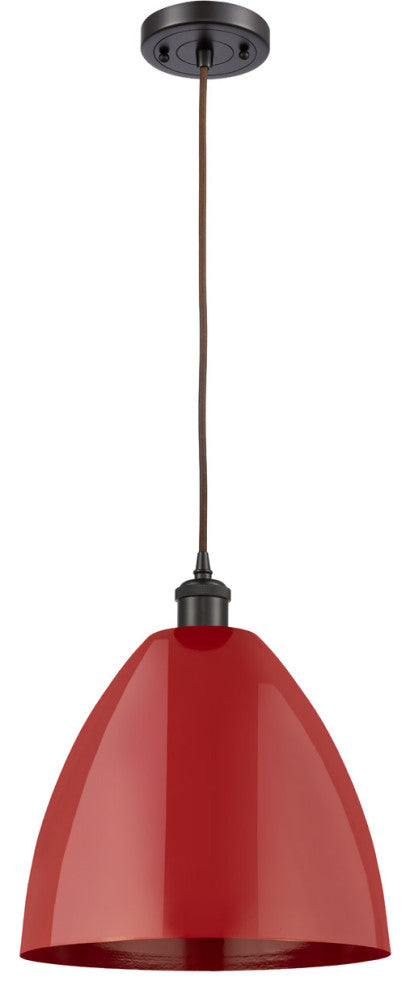 Innovations 516-1P-OB-MBD-12-RD-LED 1-Light Mini Pendant, Oil Rubbed Bronze