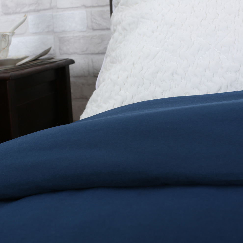 Arian Queen Size Fabric Duvet, Navy