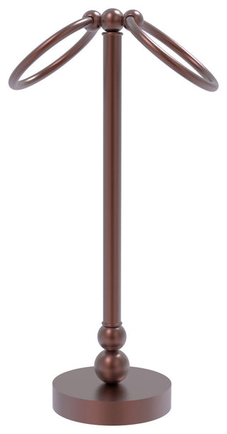 Vanity Top 2 Towel Ring, Antique Copper