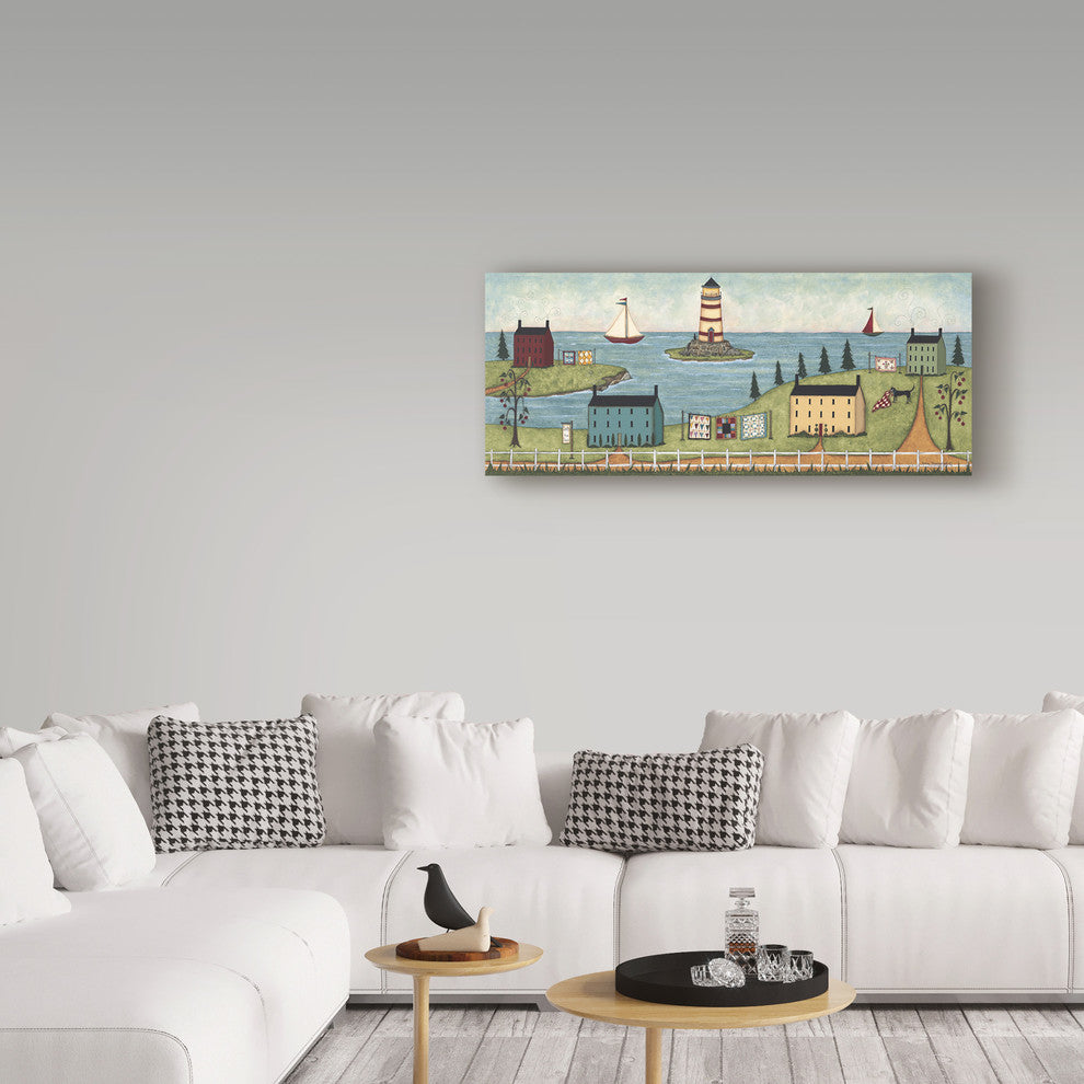 Robin Betterley 'Lighthouse Island' Canvas Art, 47"x20"