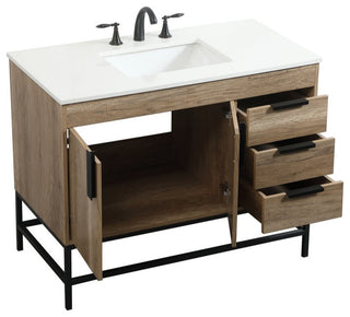 Home Living 22" Modern Natural Oak-Light Bathroom Vanity