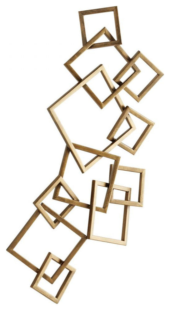 Bold Symphony Wall Decor, Antique Brass, Iron, 15.5"W (11307 MGU4M)