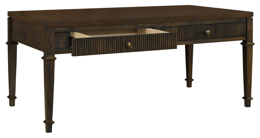 Martha Stewart Kenna Bed, Console Table, Nightstand, Brown, Coffee Table