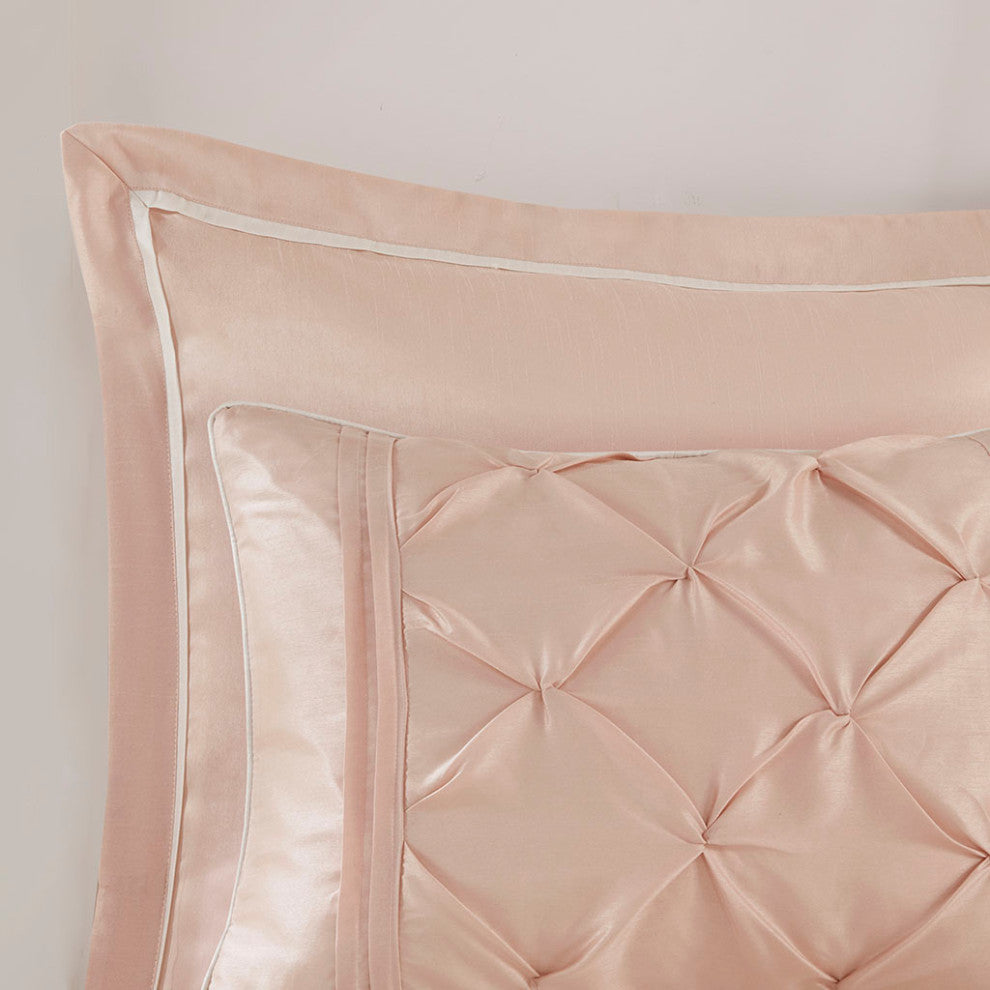 Madison Park Essentials Joella 24 Piece Room, a Bag, Blush