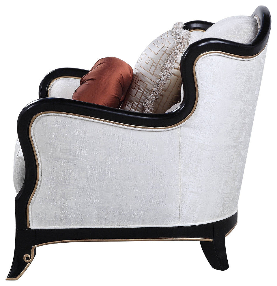 Nurmive Sofa With 7 Pillows, Beige Fabric