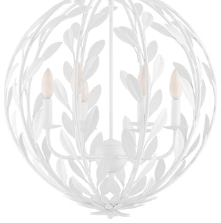 Crystorama Lighting Group 506 Broche 6 Light 21"W Taper Candle - Matte White