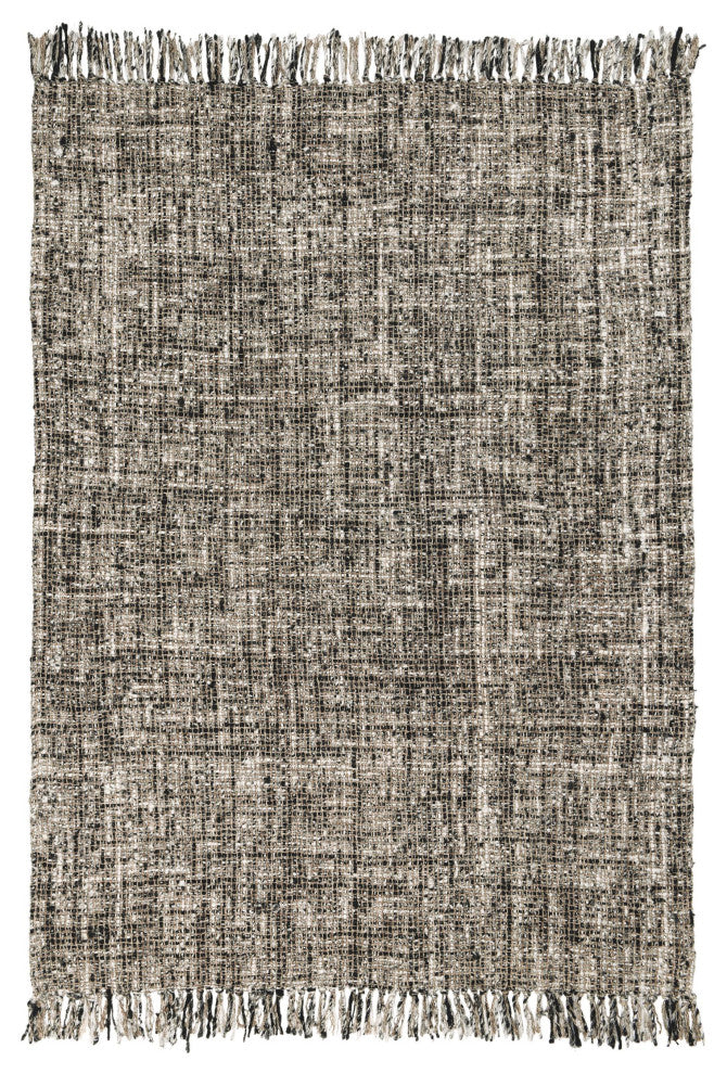 Porter Recycled Cotton Blend Throw Blanket Blanket, Black