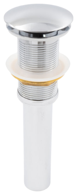 Solid Brass Vessel Sink Pop-Up Drain without Overflow, Chrome