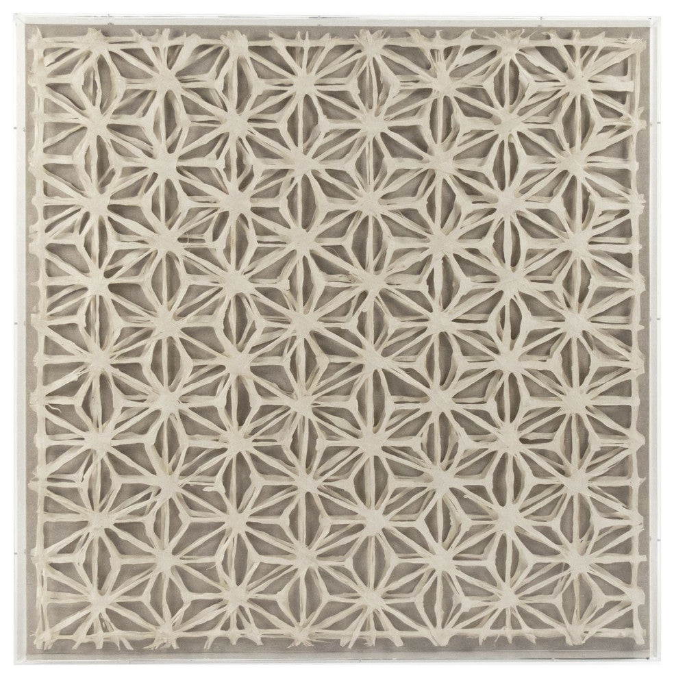 Abstract Paper Acrylic Framed Art