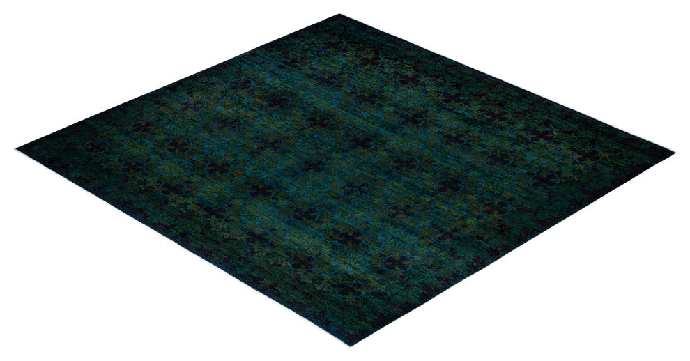 Suzani, One-of-a-Kind Handmade Area Rug Gray, 12' 2" x 11' 9"