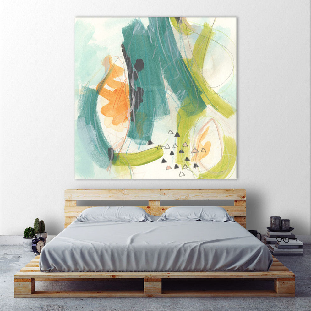 "Skipping Stones II" Fine Art Giant Canvas Print, 72"x72"