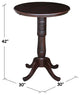 International Concepts 30" Round Pub Table in Rich Mocha
