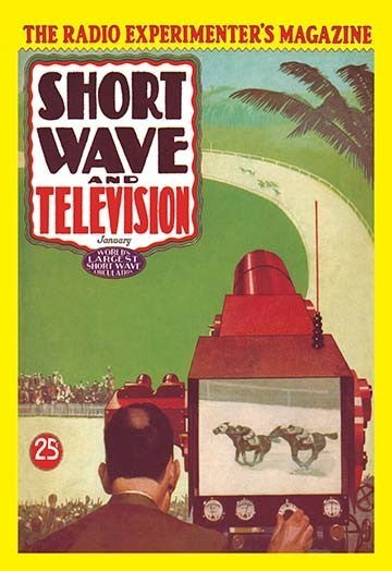 Short Wave and Television: Televised Horse Racing- Gallery Wrapped Canvas Art