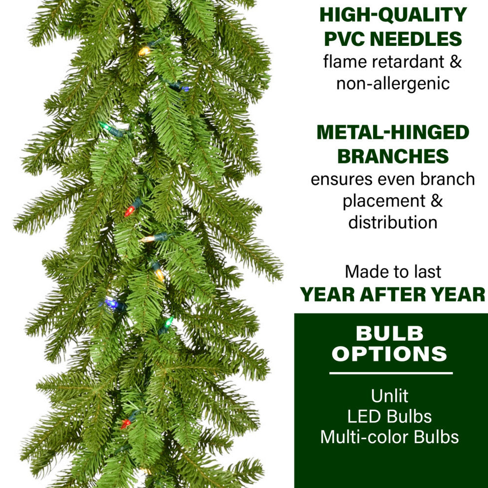 9-Ft. Grandland Garland, No Lights