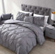 The Nesting Company Spruce 4 Piece Comforter Set - King - Gray