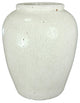Terracotta Urn Vase, White