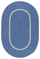 Colonial Mills Silhouette SL05 Blue Ice Kids/Teen Area Rug, Oval 3'x5'