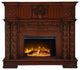 ACME Vendome Free-standing Rectangular Wooden Fireplace in Cherry