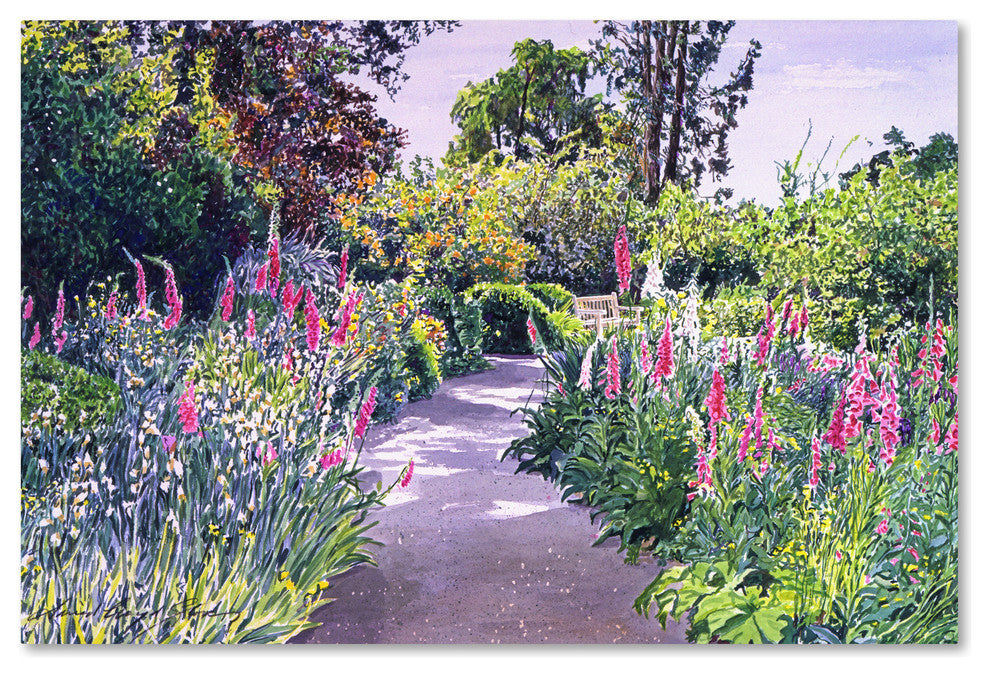 David Lloyd Glover 'Garden Walk' Canvas Art, 47"x30"