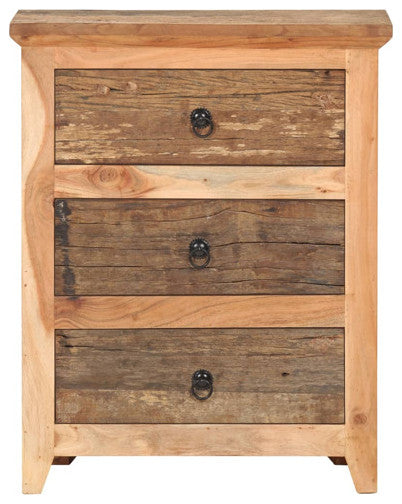 vidaXL Sideboard Storage Buffet Cabinet Solid Wood Acacia and Reclaimed Wood