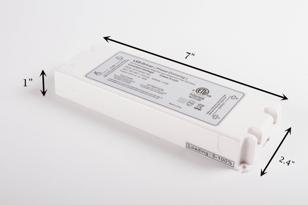 24V Dimmable Driver, 50W Triac Etl Listed Power Supply