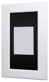 Concealed Picture Frame Medicine Cabinet, Shaker White, 14"x24"