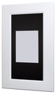 Concealed Picture Frame Medicine Cabinet, Shaker White, 14"x24"