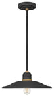 Hinkley Foundry 1-Light Outdoor Pendant, Textured Black