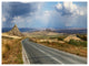 Road in East Kazakhstan Panorama, Landscape Canvas Art Print, 40"x30"