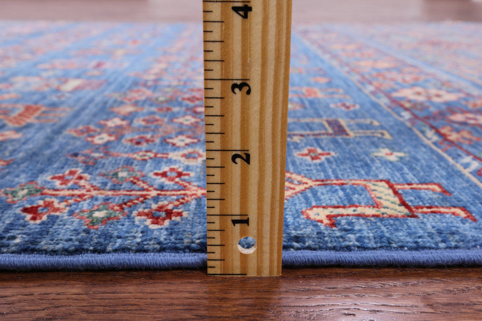 3' 11" X 5' 10" Hand-Knotted Tribal Persian Gabbeh Rug Q5678