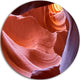 Sandstone Waves In Canyon, Landscape Photo Disc Metal Wall Art, 11"