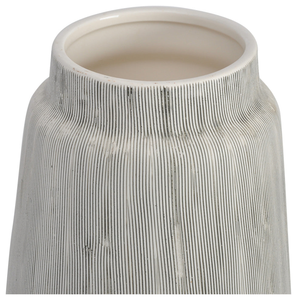 Contemporary Specimen Vase 9in Black - Black