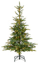 5' Layered Washington Spruce Artificial Christmas Tree With 200 Clear Lights